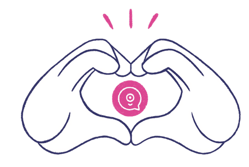 Hands forming a heart